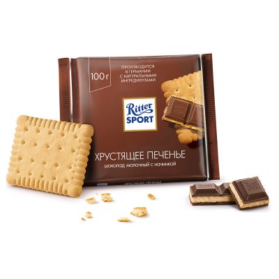 Шоколадка "Ritter SPORT Хрустящее Печенье"